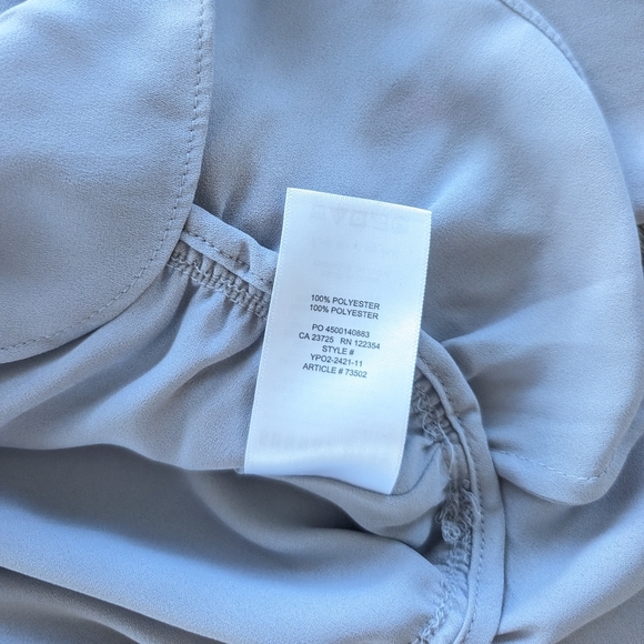 Aritzia Sunday Best Front Tie Blouse Lilac Grey Women's XS - Picture 5 of 6